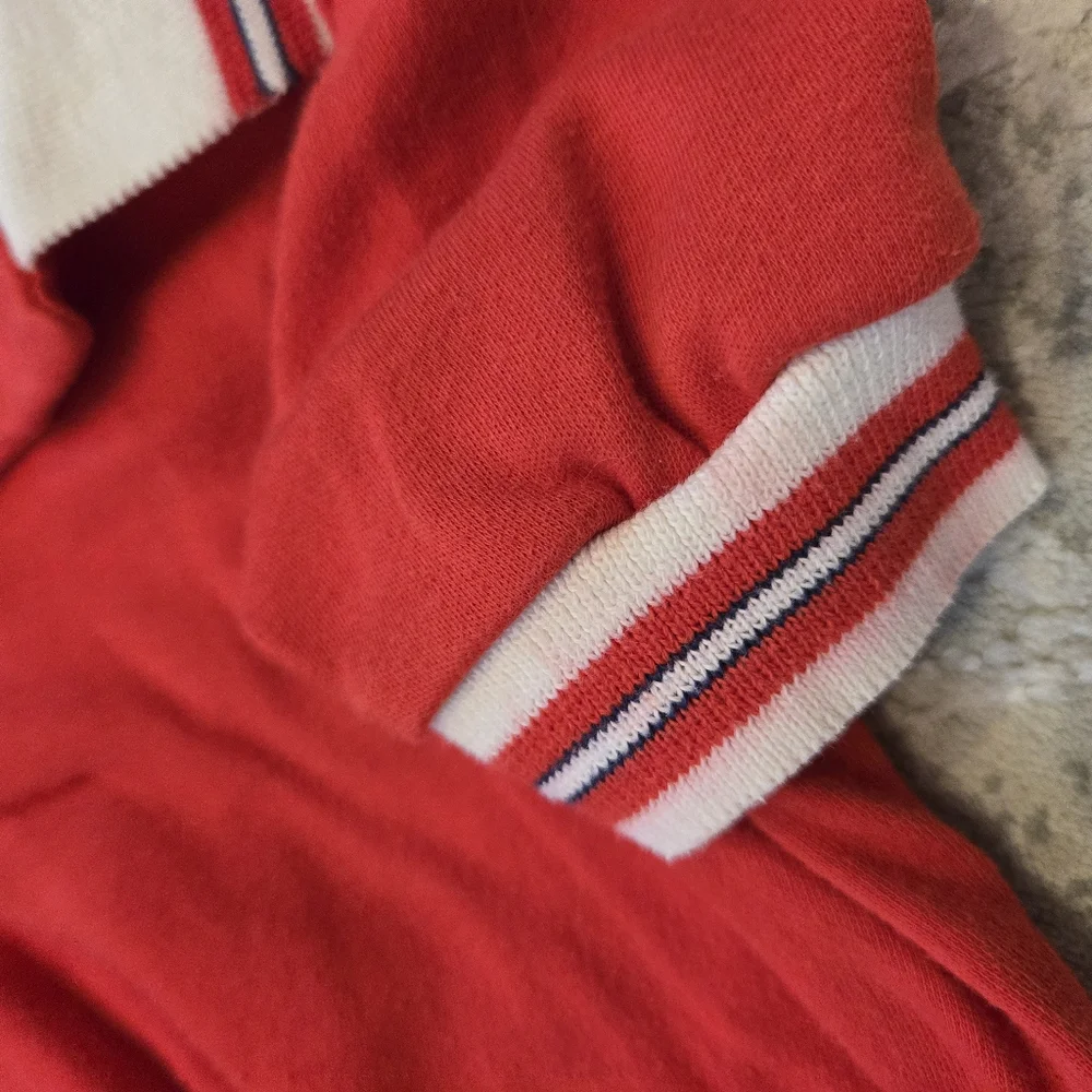 Vintage Y2k Just Friends Red Polo Shirt